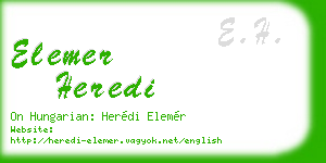 elemer heredi business card