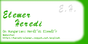 elemer heredi business card